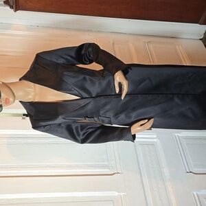 Zara 2 pc Black Long Sleeve Notch Lapel Jacket and Trousers